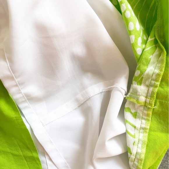 DONCASTER Silk Blend Sleeveless Dress Size 8 in Tropical Green Print - Picture 12 of 14